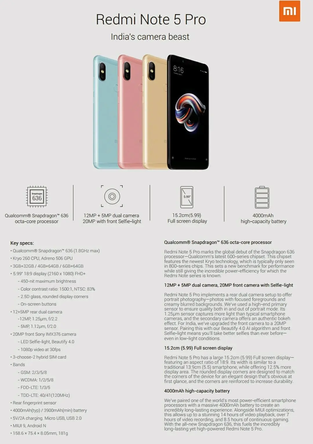 redmi note 5 pro