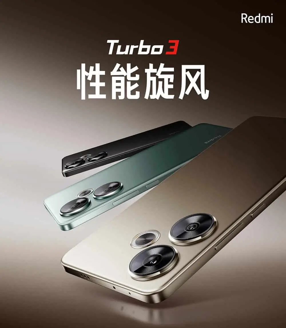 redmi turbo 3 design