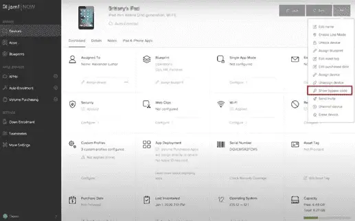 remove activation with code