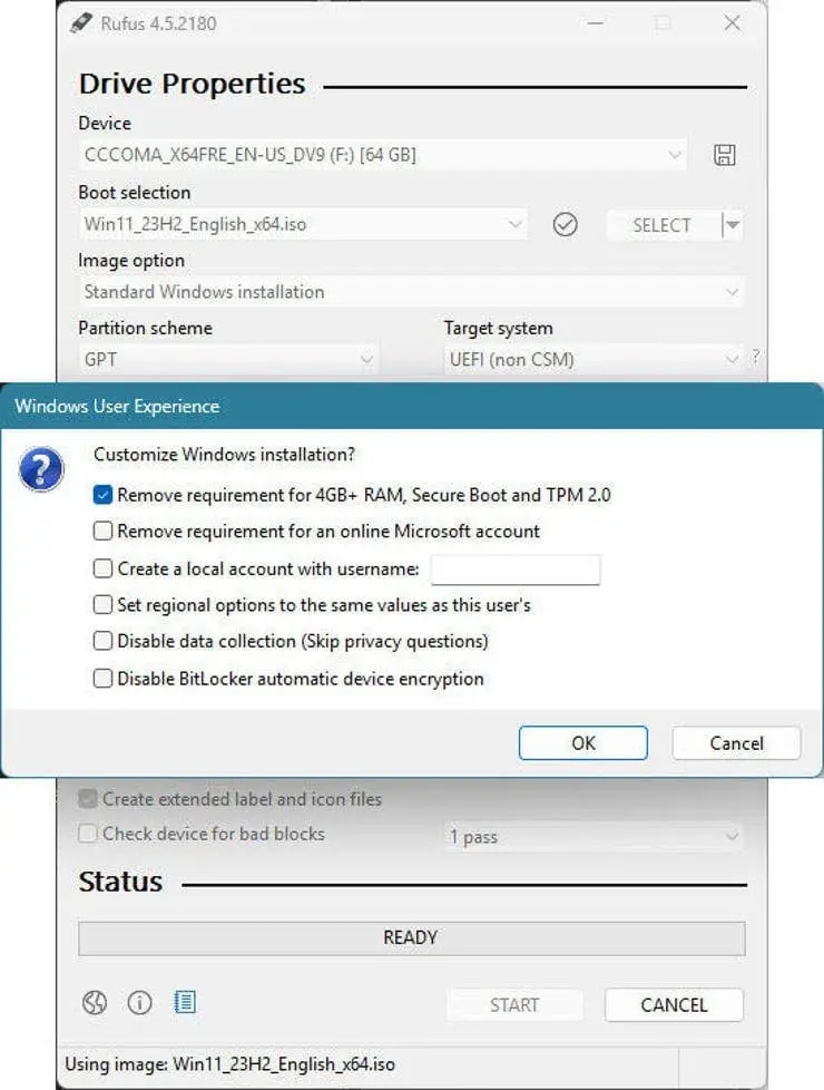 rufus windows compatibility