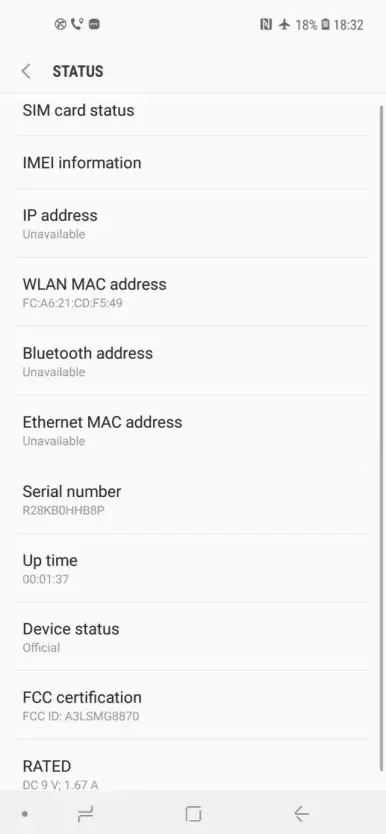 samsung galaxy a8s fcc