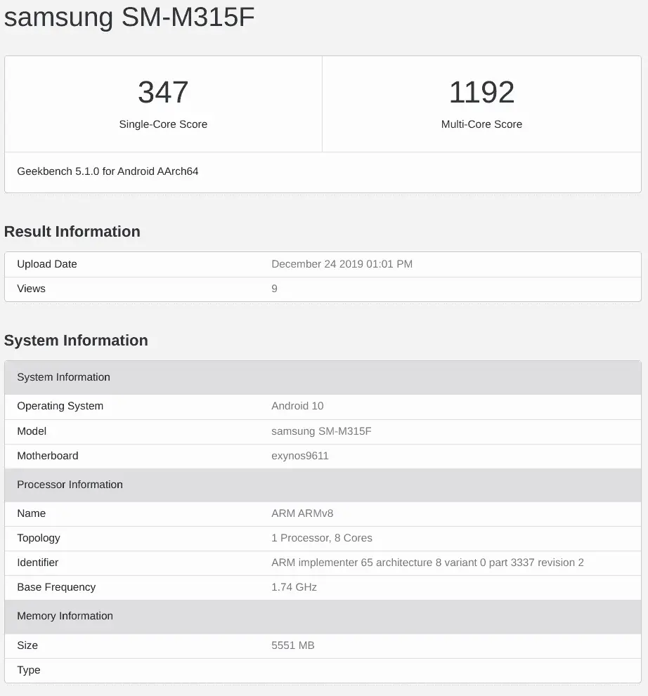 samsung galaxy m31