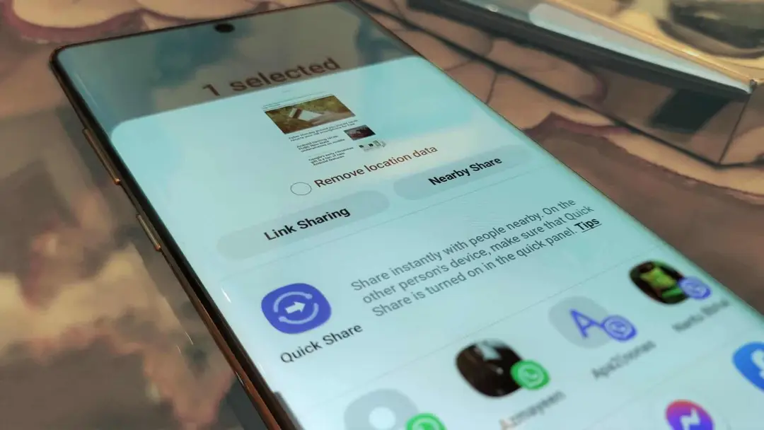 samsung galaxy quick share one ui
