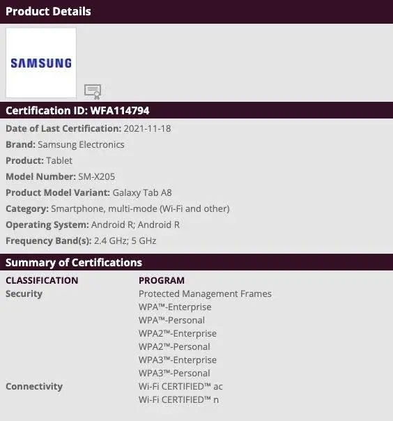samsung galaxy tab a8 2021 wi fi 1