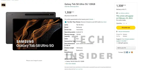 samsung galaxy tab s8 a