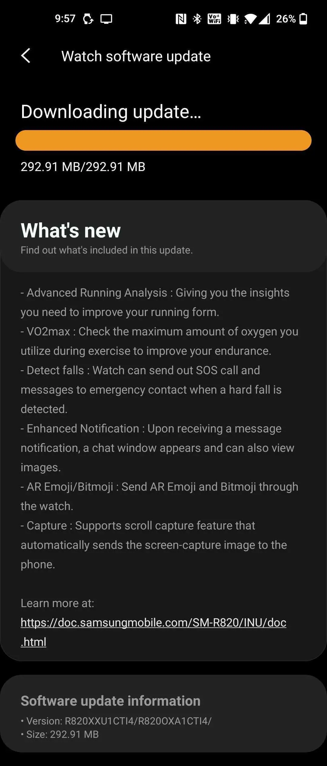 samsung galaxy watch active 2 tizen 55 one ui 20 update india changelog