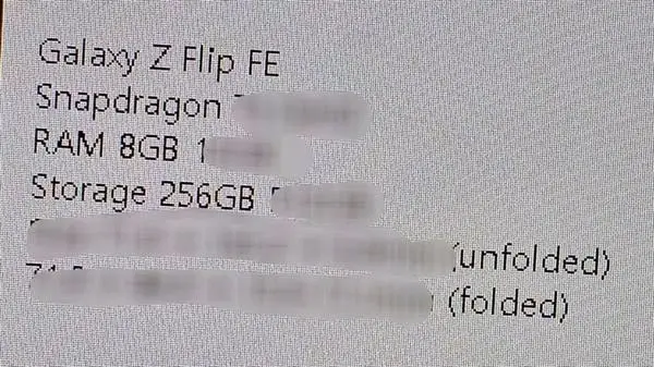samsung galaxy z flip fe