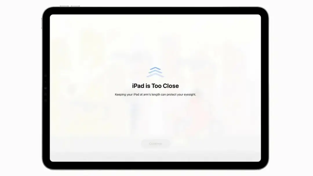 screen distance on ipados 17