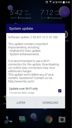 screenshot 2018 1 9 image from android 8 0 oreo for htc u11 starts arriving in emea region