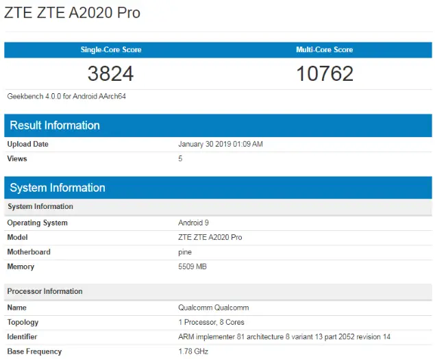 screenshot 2019 01 30 image from zte axon 10 pro benchmark suggests itll be a worthy galaxy s10 competitor