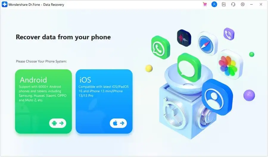 select ios for data recovery