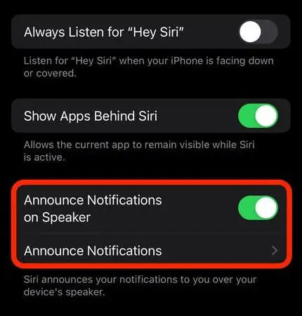 siri announce notifications apple iphone 3