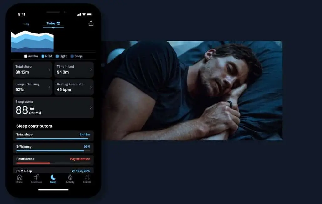 sleep tracking with smart ring