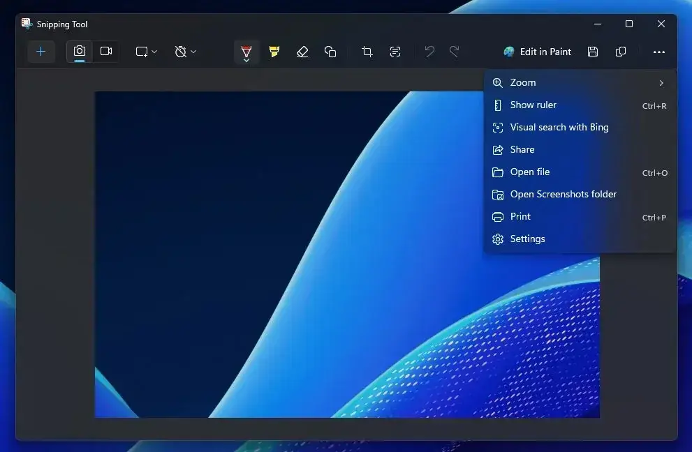 snipping tool a