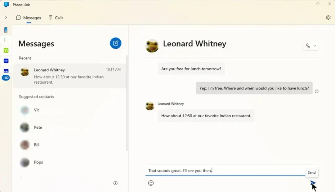 start messages