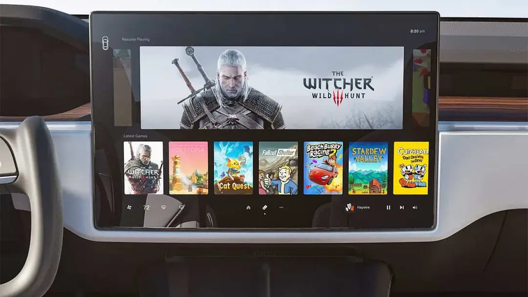 steam on tesla
