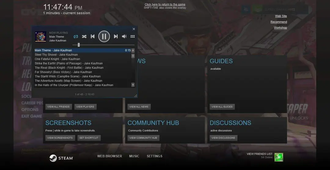 steam overlay