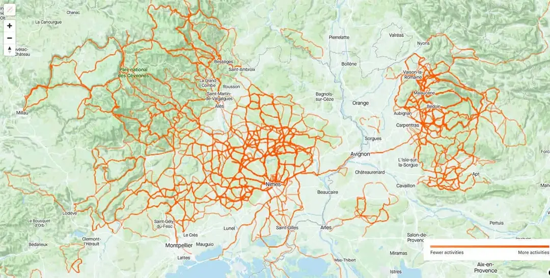 strava heatmap feature
