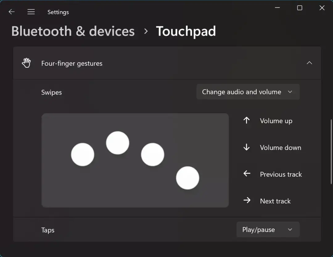 swipe volume