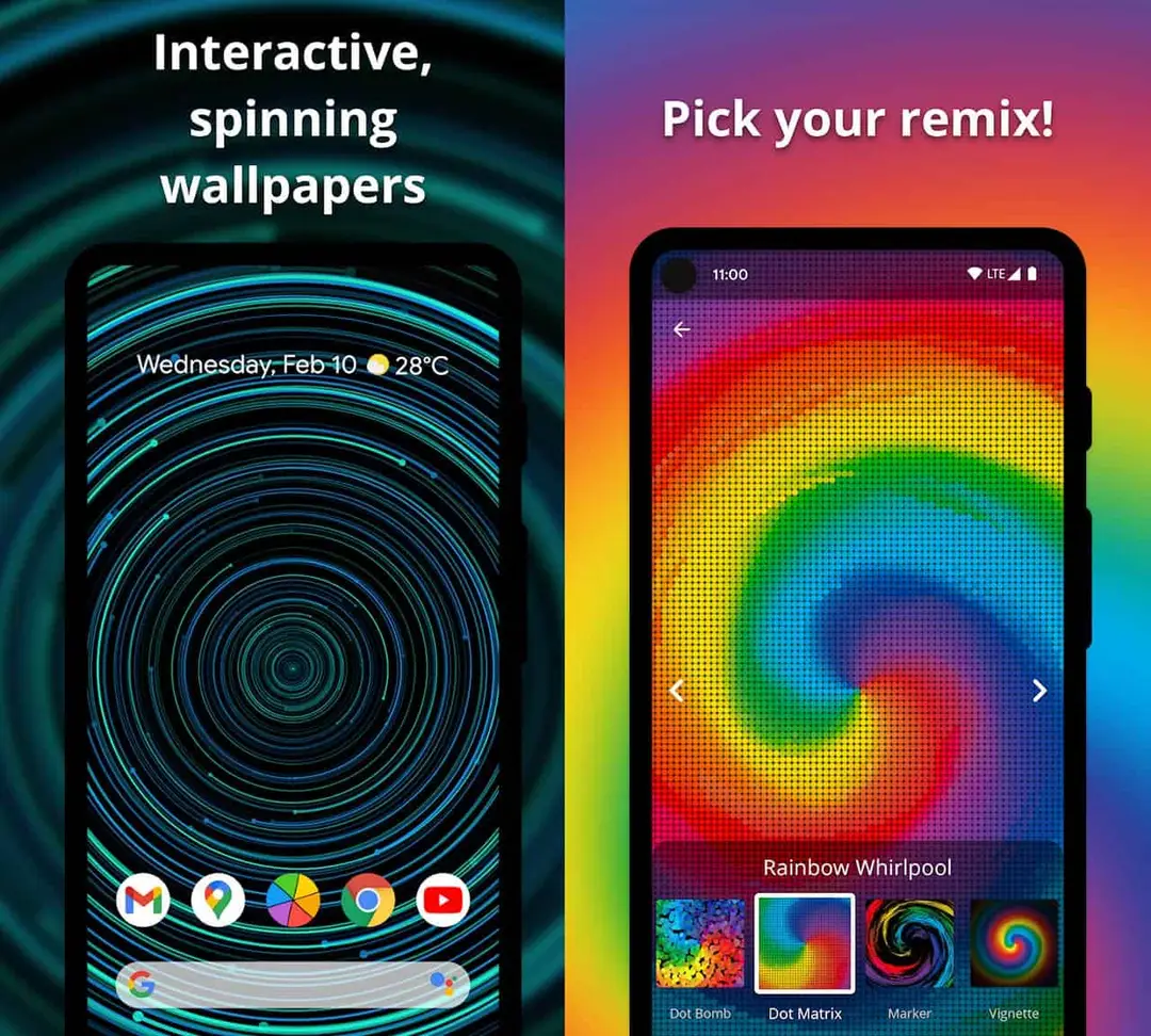 swirlworld wallpaper app