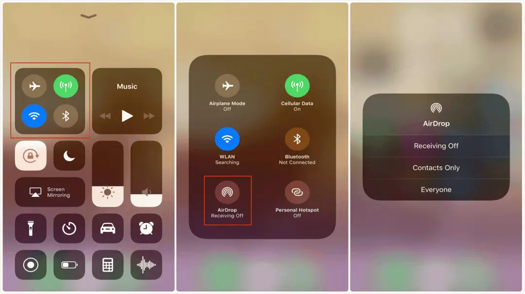 switch off bluetooth on iphone