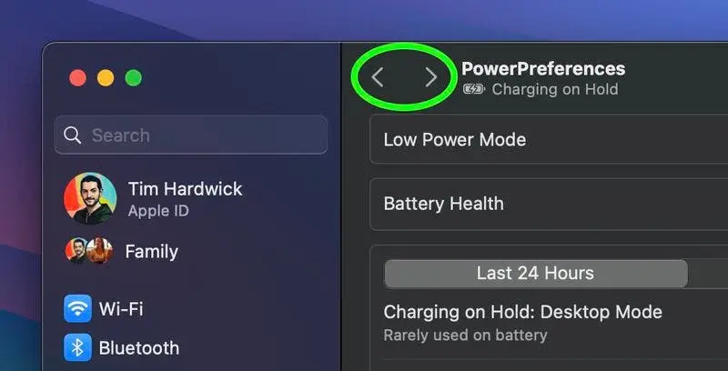 system settings