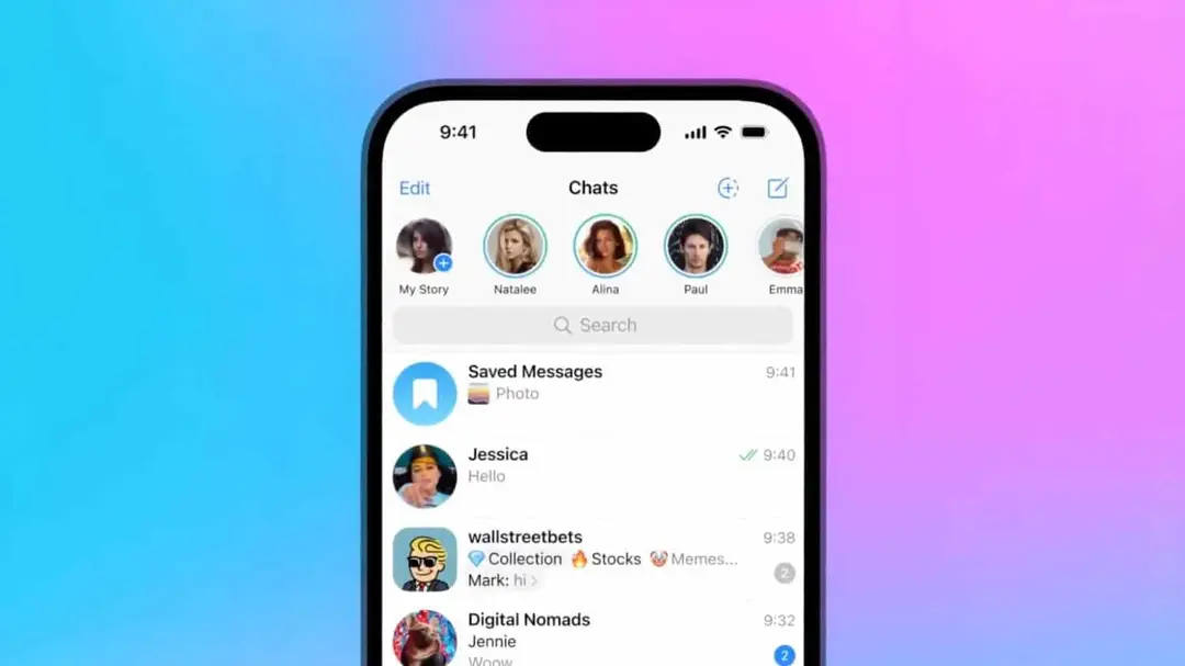 telegram stories