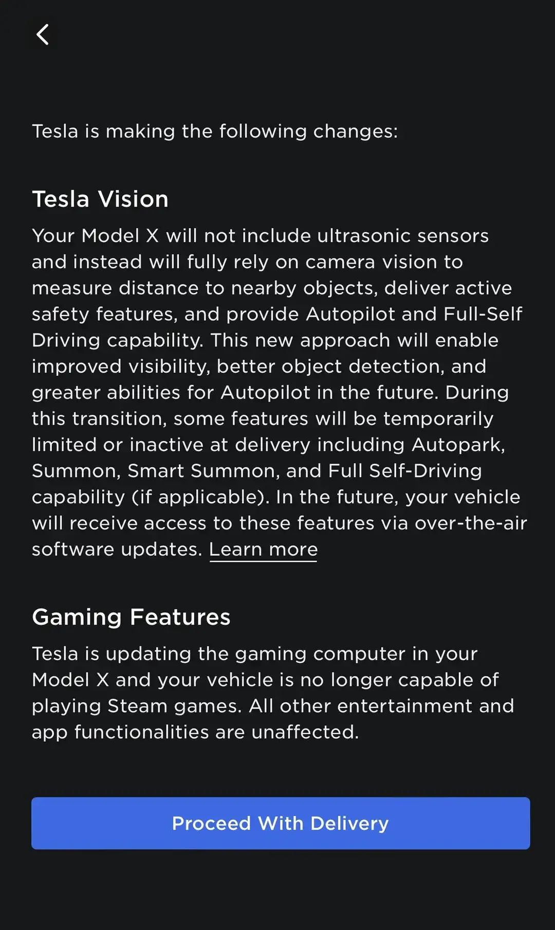 tesla model x lr removed steam support v0 jj7vvfs07v0d1
