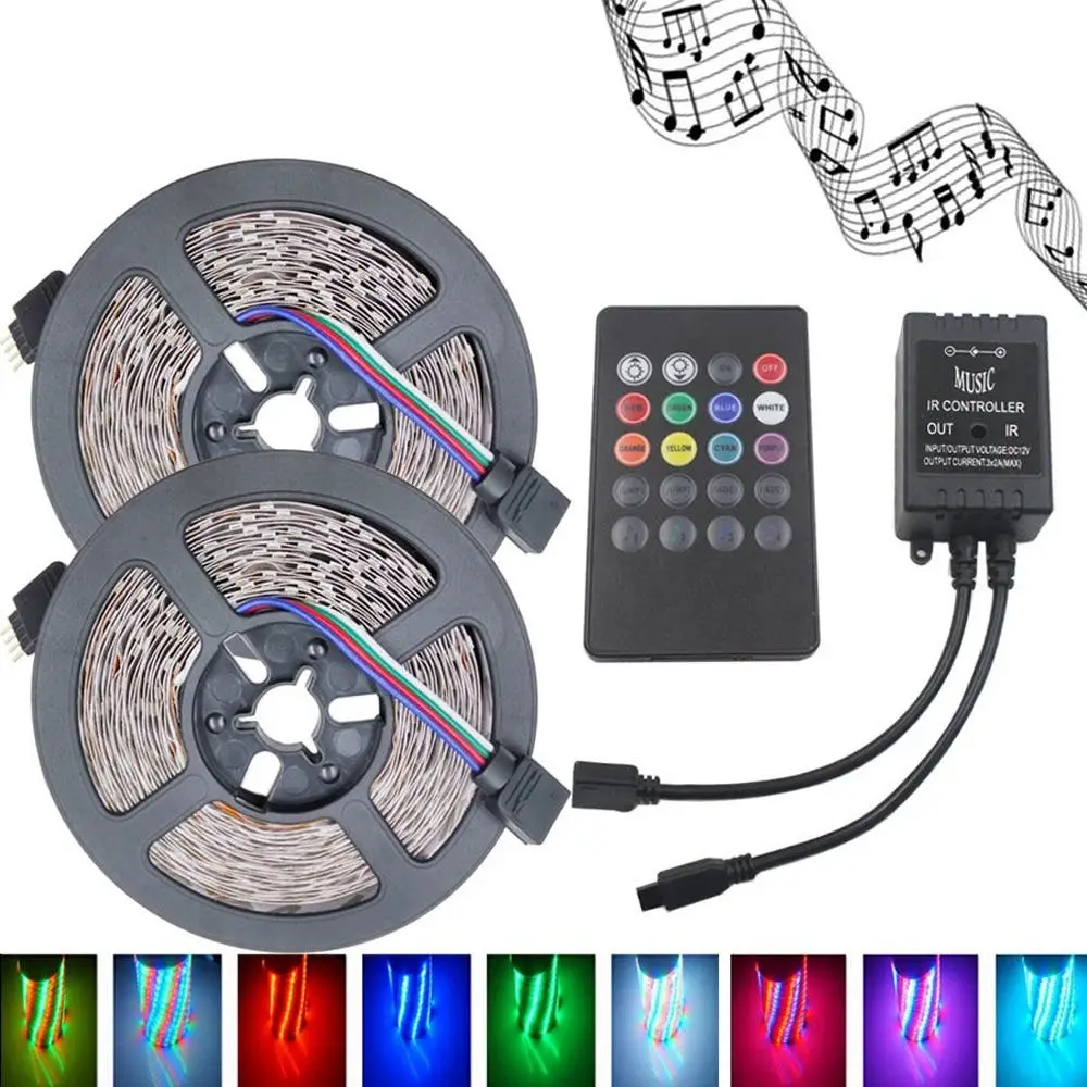 tira led rgb luz flexible 2 5m 60led m musica ir remoto d nq np 850910 mlm29214282213 012019 f