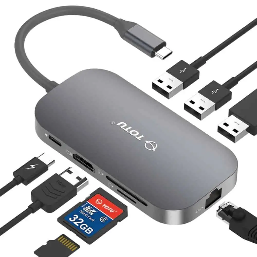 totu 9 in 1 usb c hub