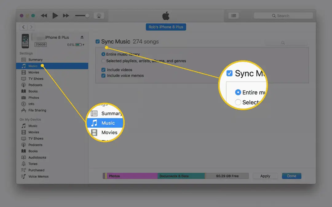 transfer files from pc to iphone 5