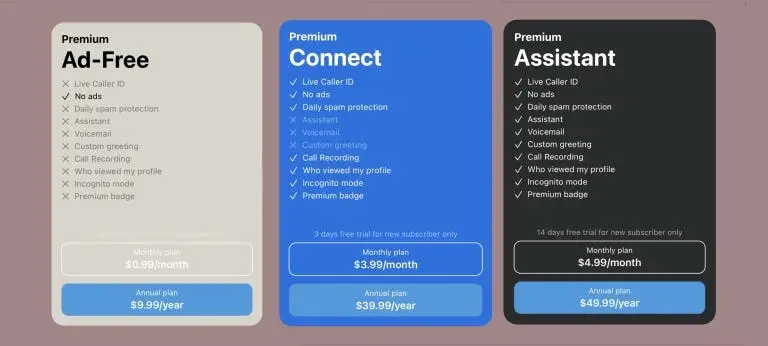 truecaller premium plans 1