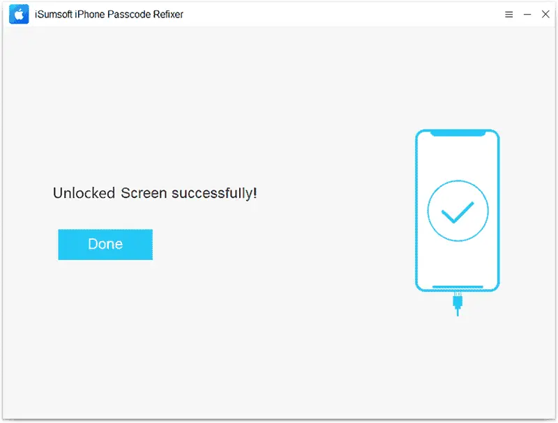 unlocked iphone successfully