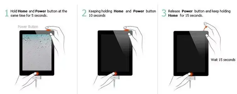 using recovery mode to fix ipad stuck on apple logo