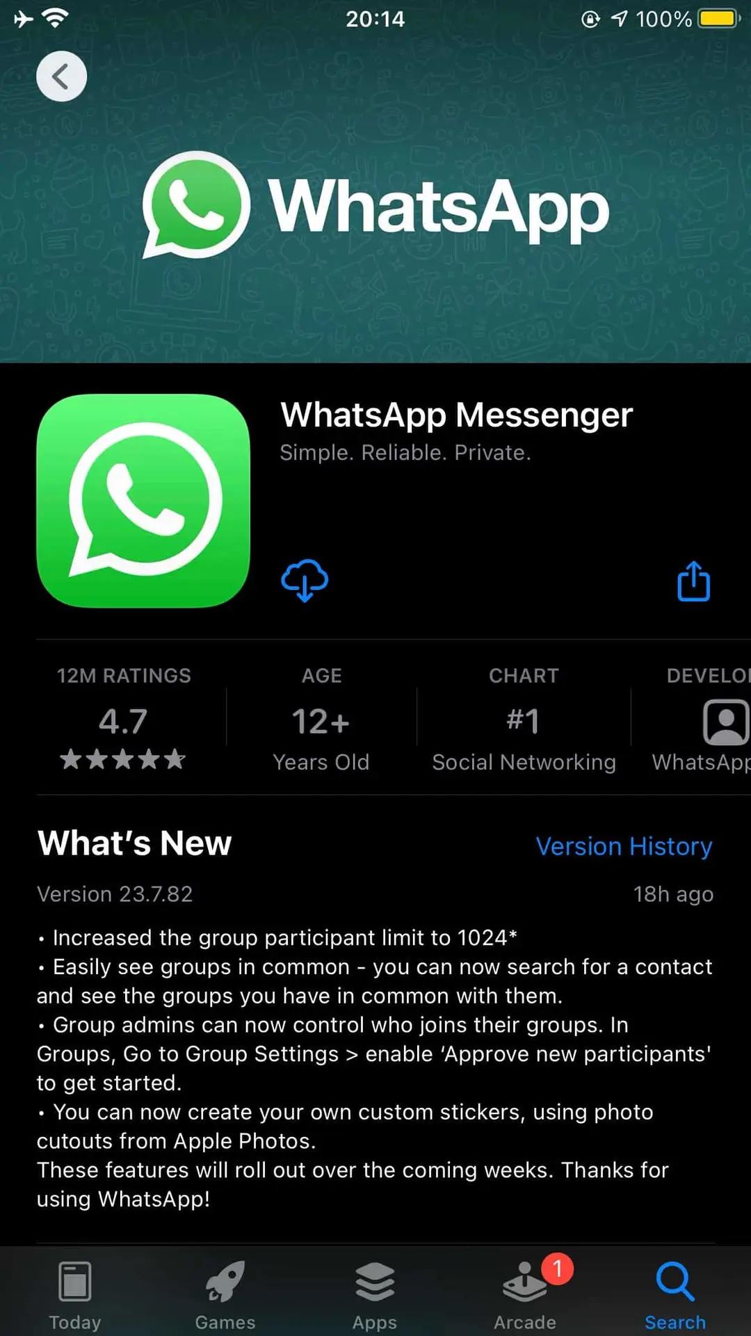 wa 223782 app store changelog ios