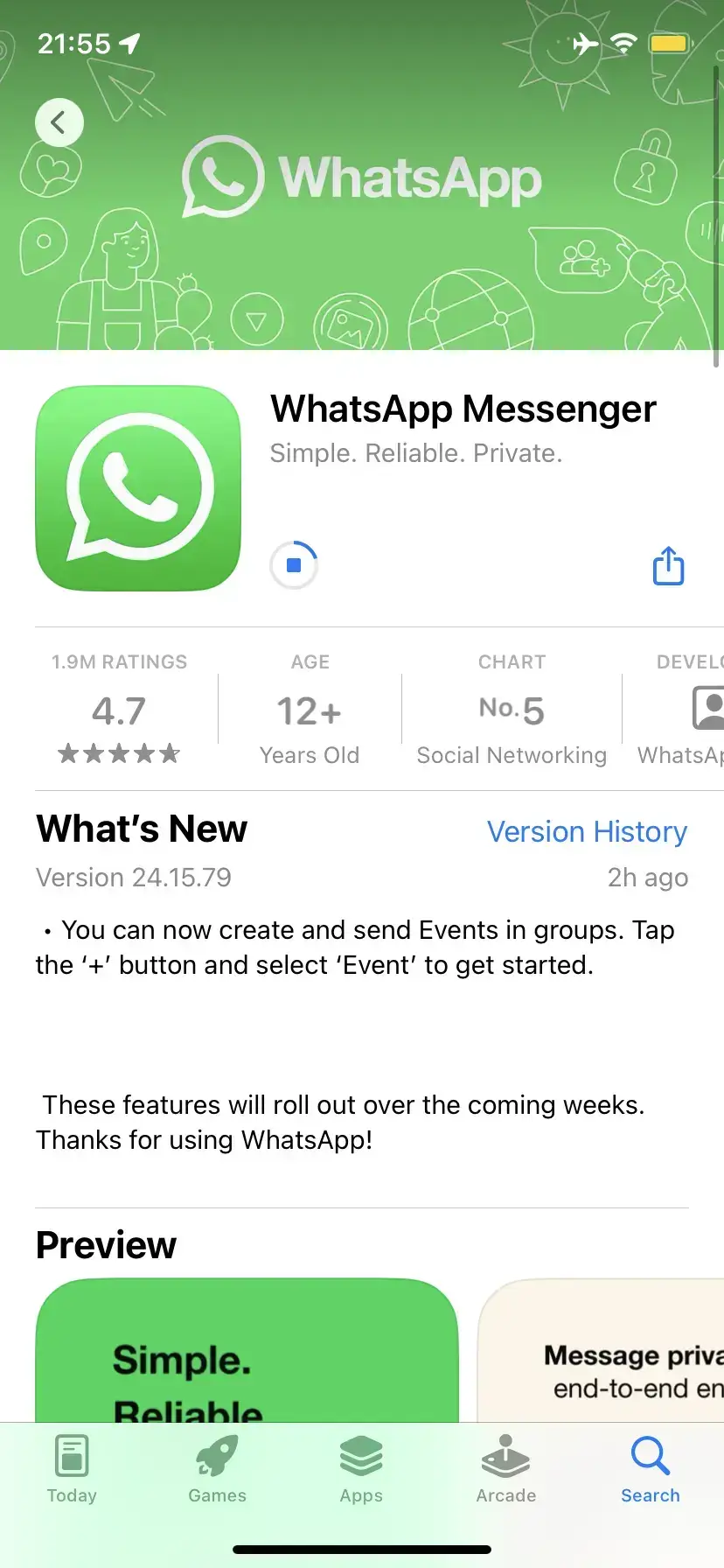 wa 241579 app store official changelog ios
