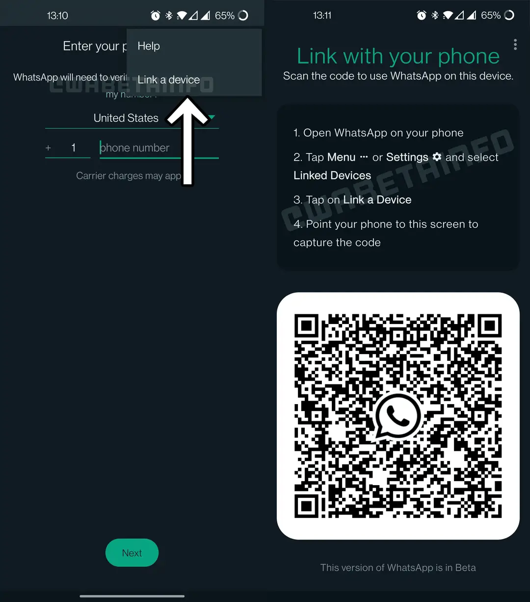 wa companion mode android