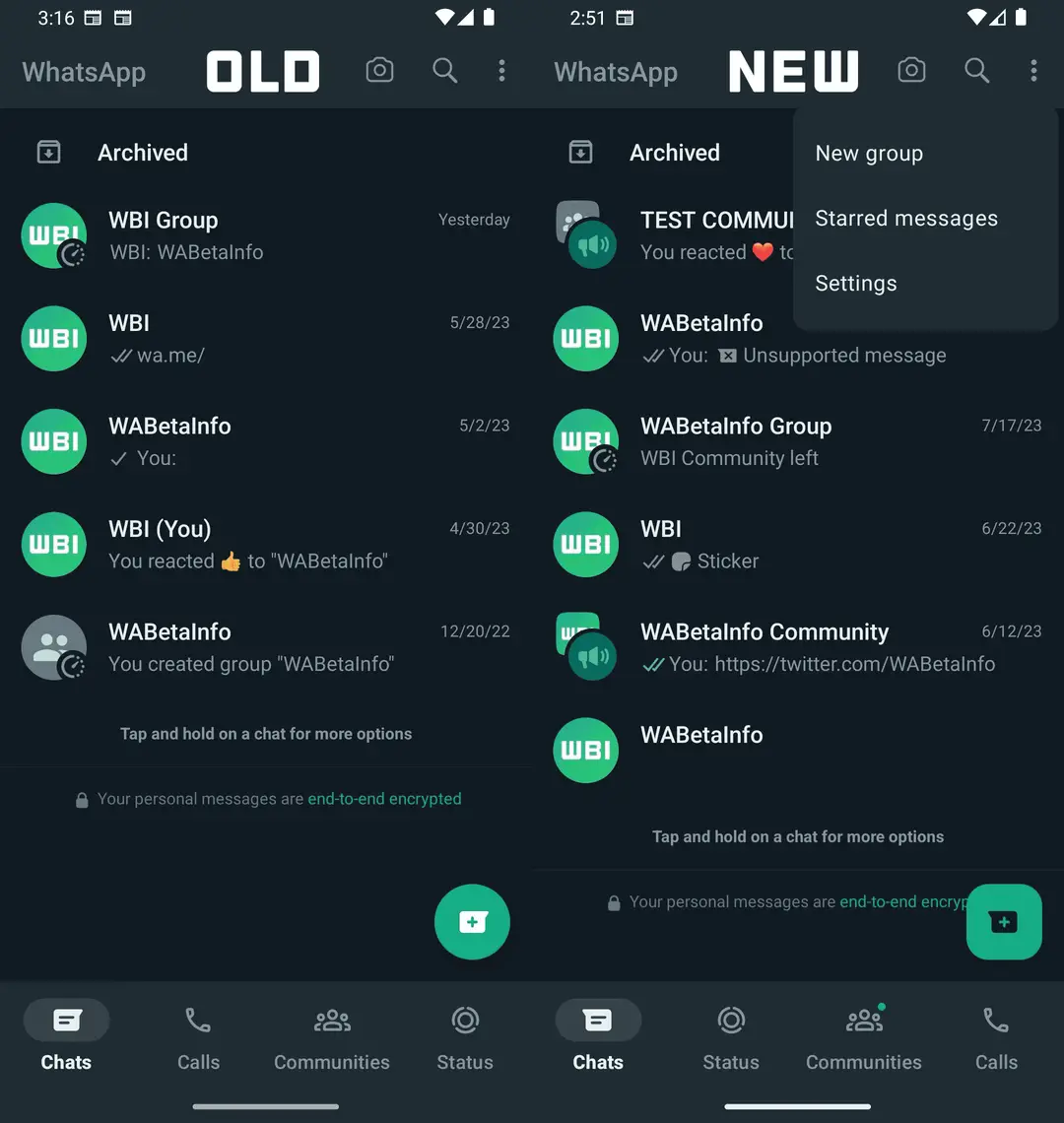 wa material design 3 update android e1690113160393