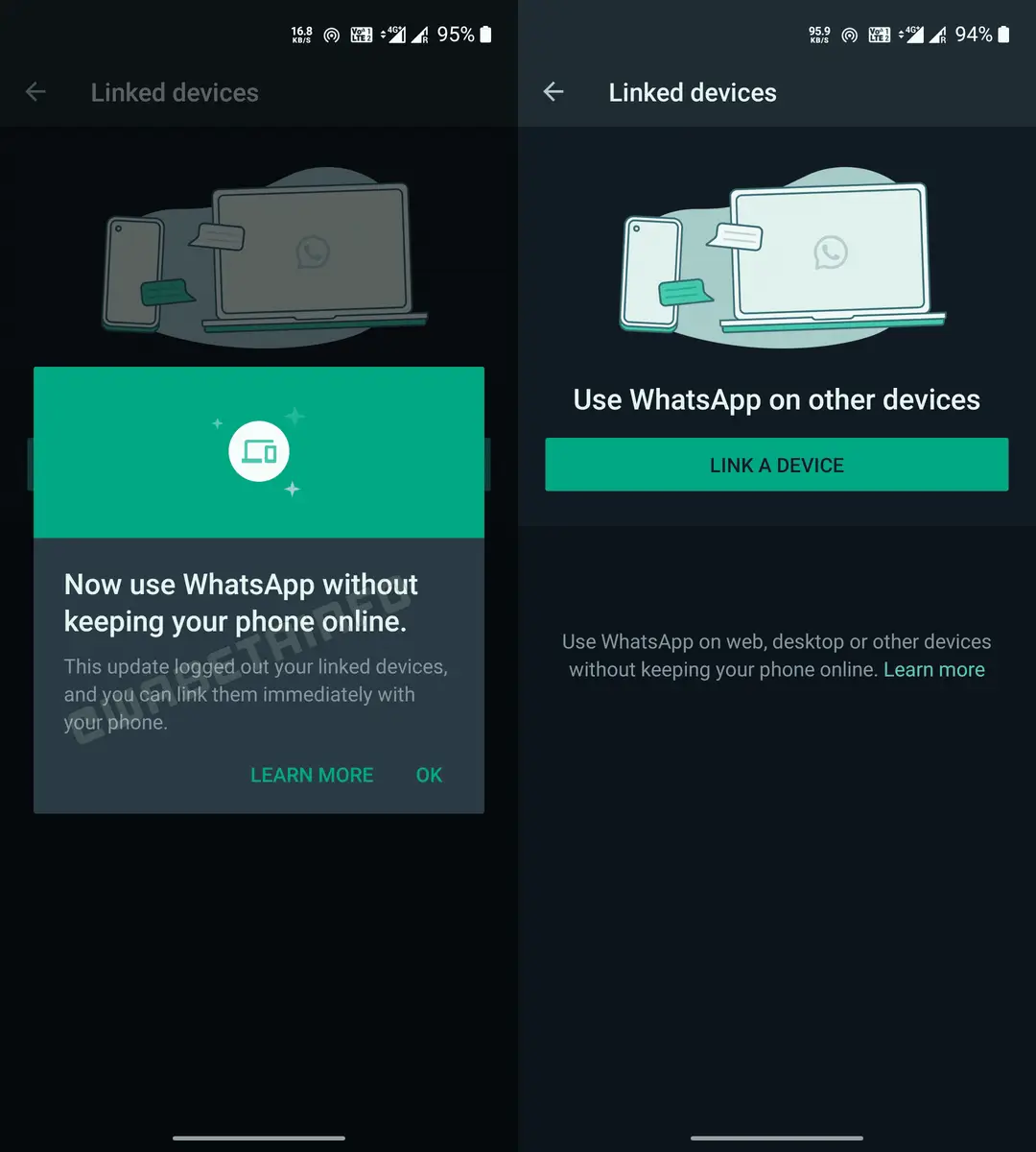wa multi device enabled android