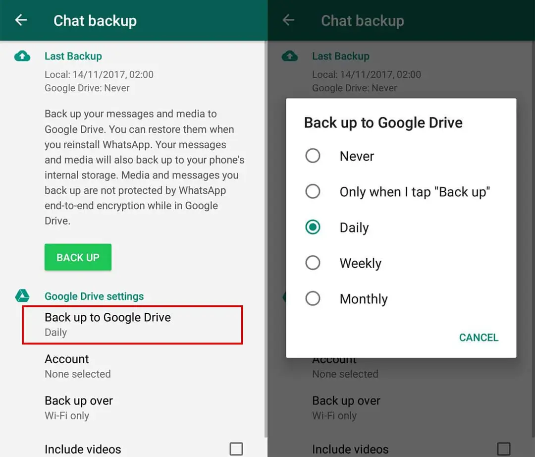 whatsapp backup google drive screenshot 1 en