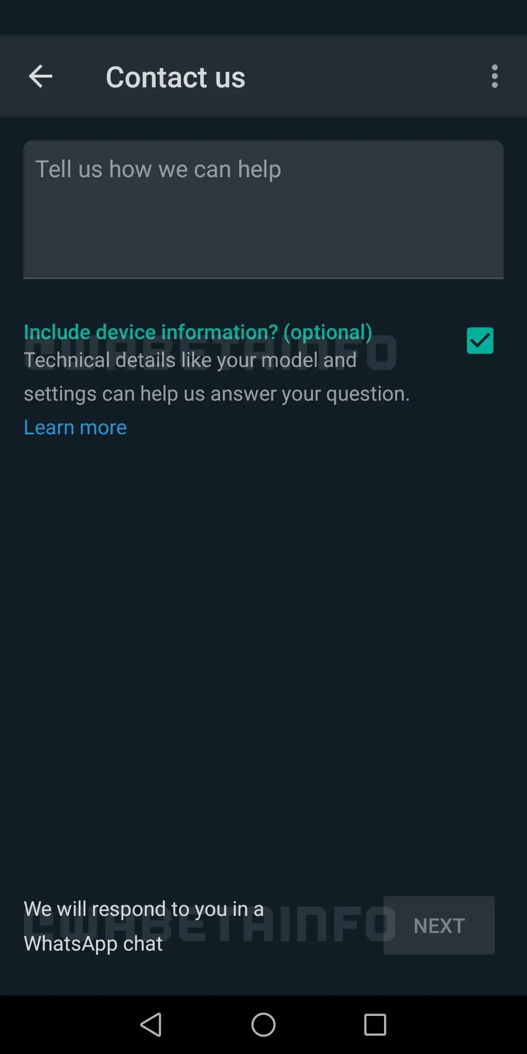 whatsapp beta