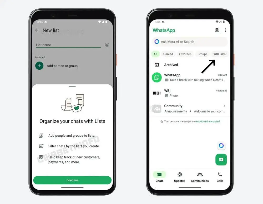 whatsapp custom
