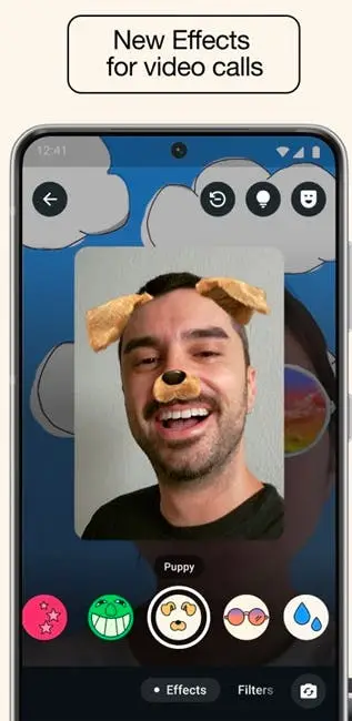 whatsapp new video call effects