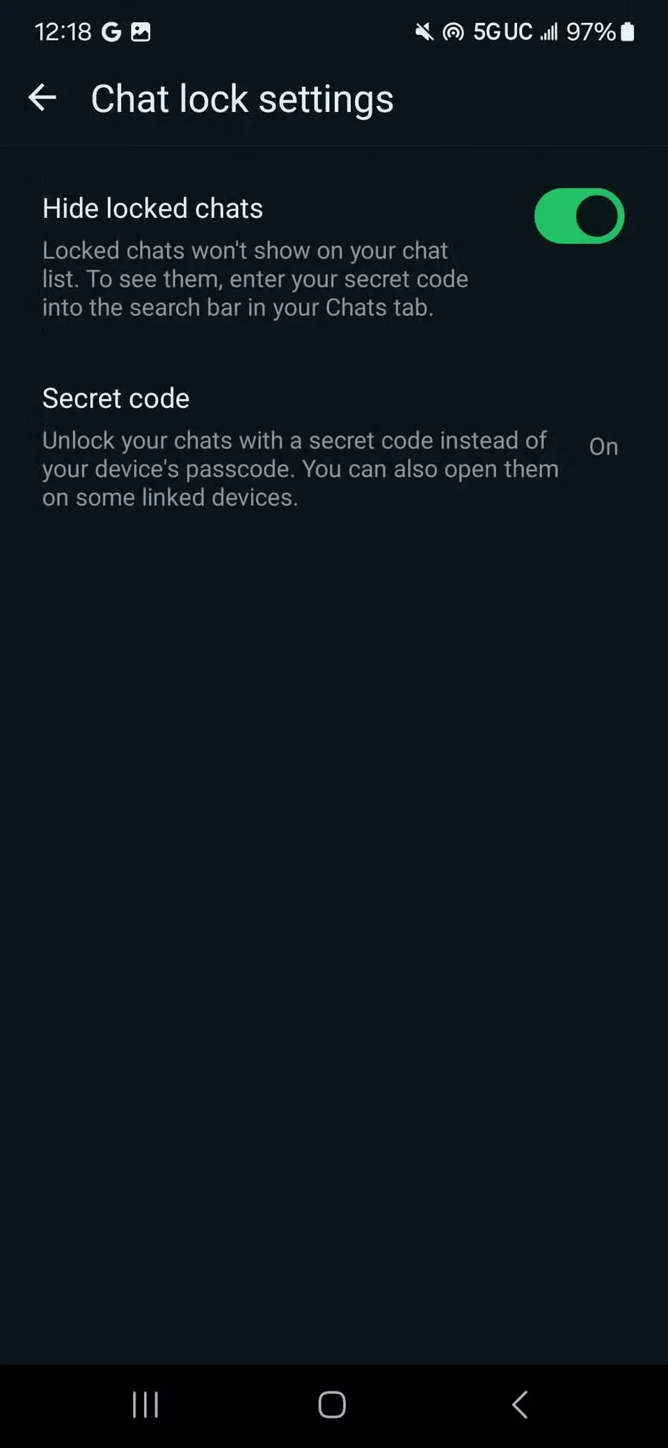 whatsapp secret code2