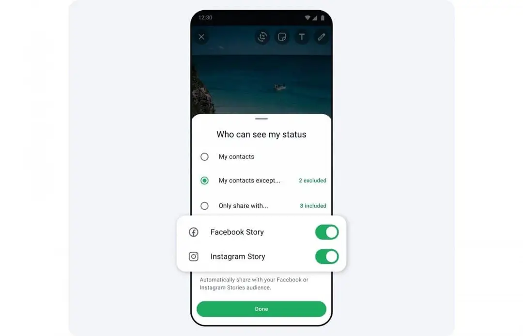 whatsapp status a