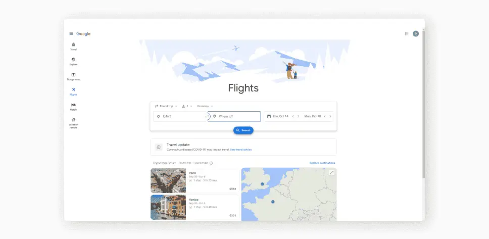 when purchasing flights