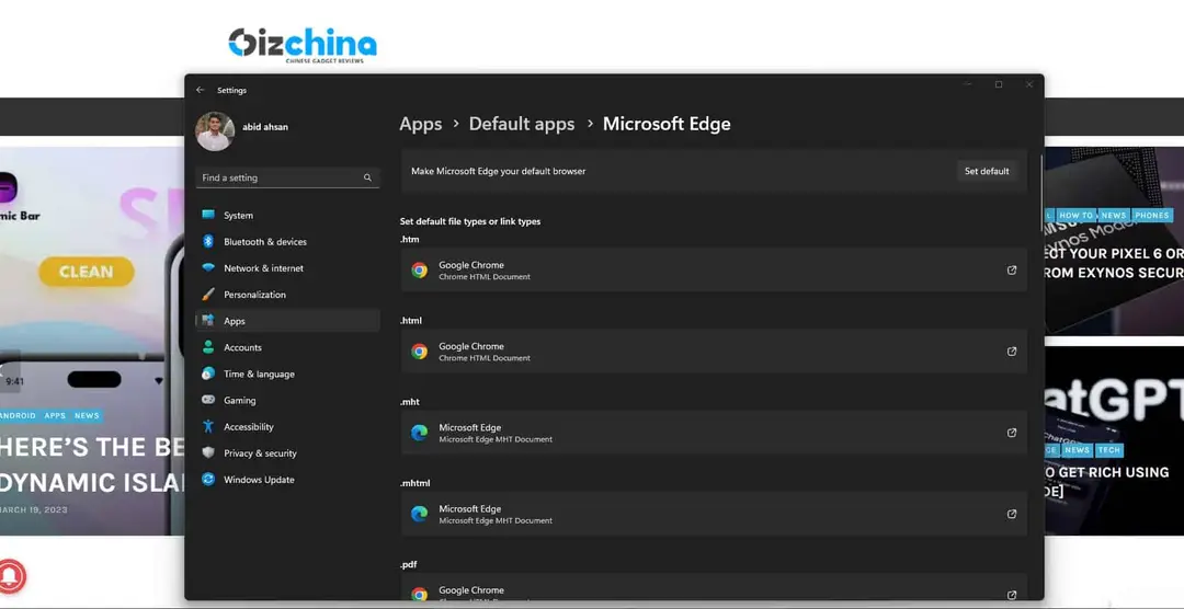 windows 11 default apps