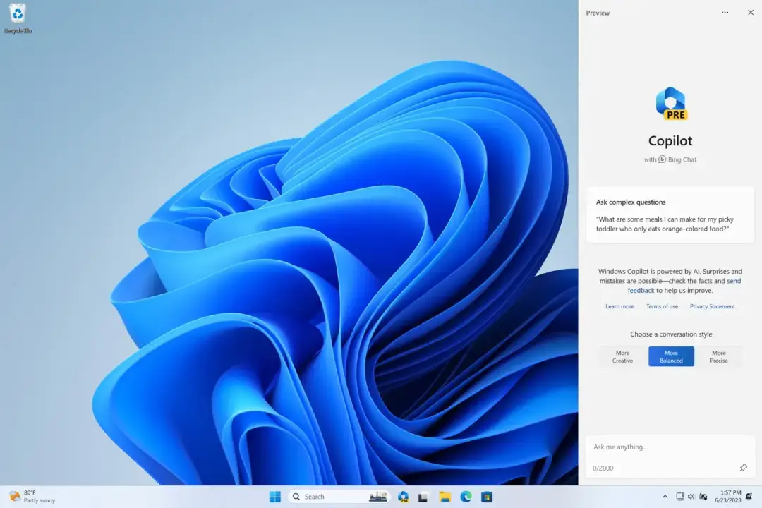windows copilot wip 2
