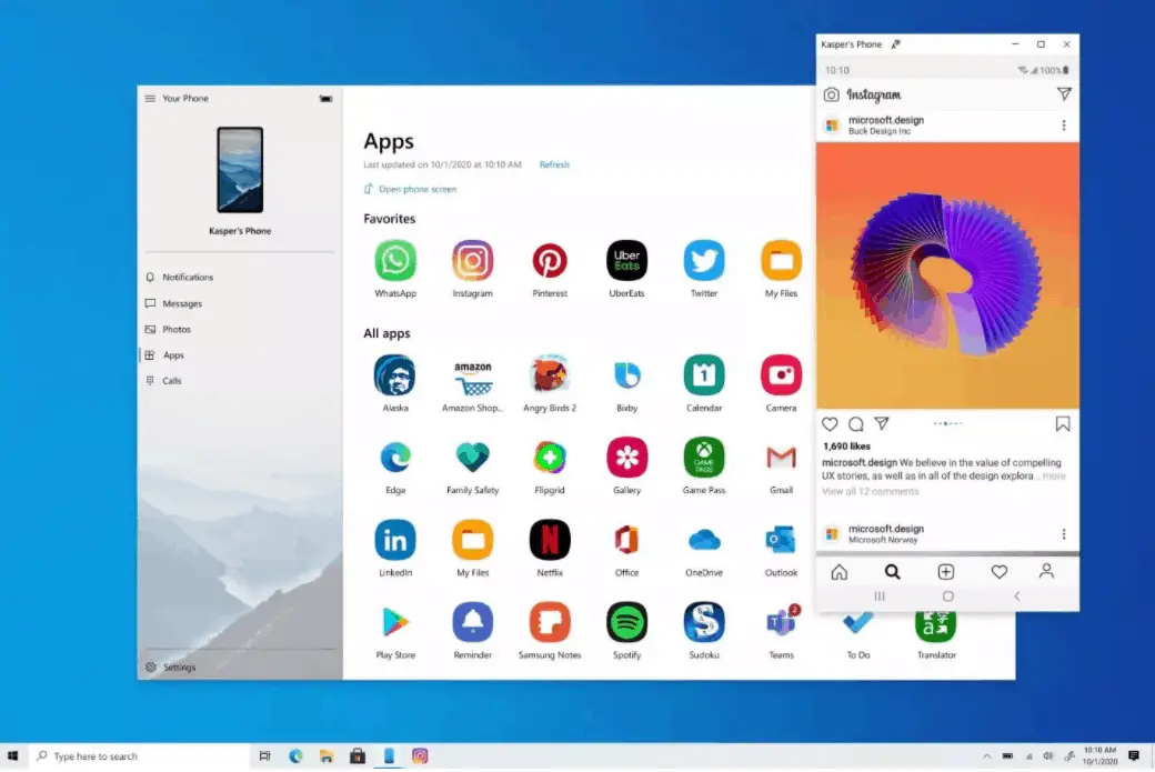 windows on phone