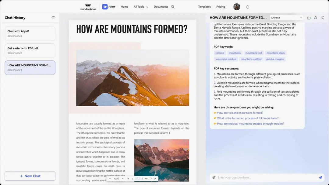 wondershare hipdf tool